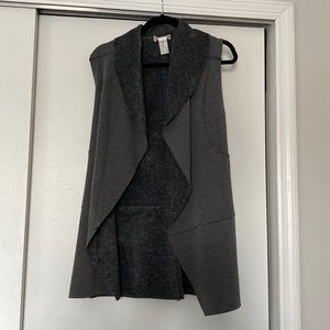 Gray Reversible Layering Vest